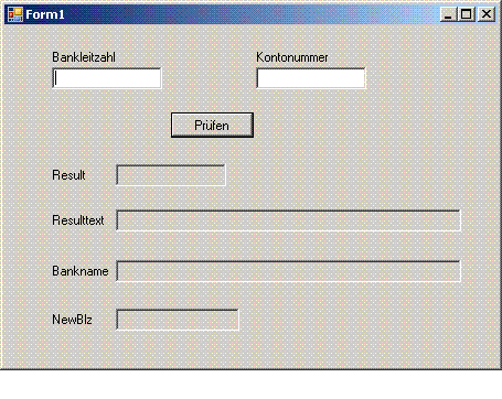 VisualStudio-Formular